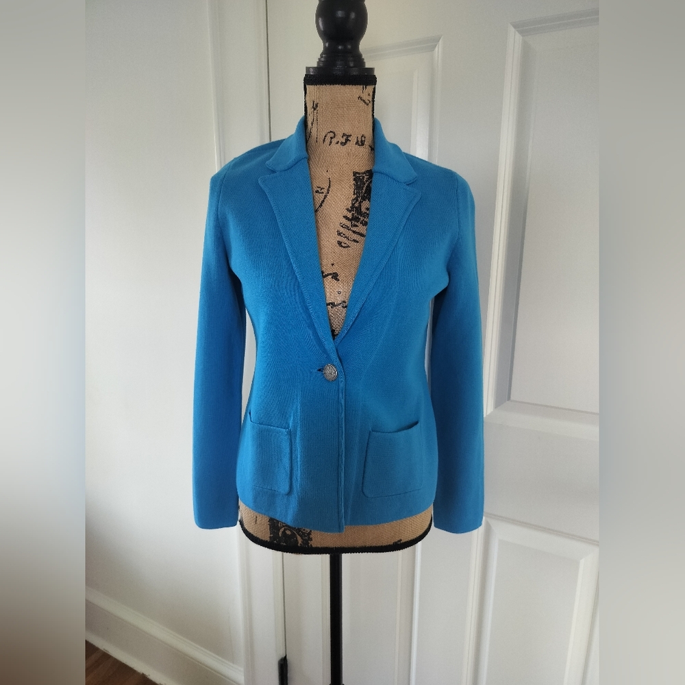 Talbot Women's Blue Blazer One Bottom Size P/S